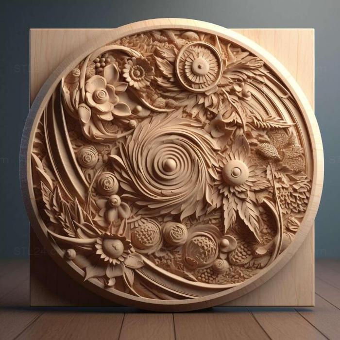 Patterns and decorations (stl design 4, PATTERN_1876) 3D models for cnc